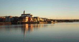 Lesina, Parco Nazionale del Gargano, tramonto — Lesina