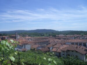 Albiano d'Ivrea, landscape (view from the Bishop's Castle)