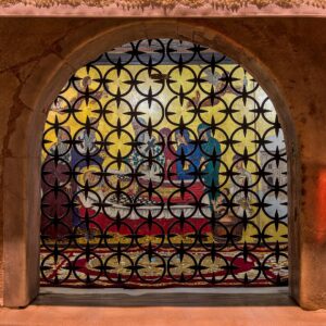 Bari (Apulia, Italy) - Saint Nicholas basilica - Painting depicting the death of the saint, the only visible part of the — Bari