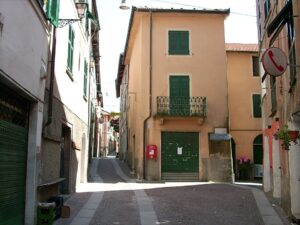 Centro storico di Crocefieschi, Liguria, Italia