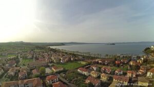 Capodimonte ( VT ) - Il paese nuovo visto dal Drone