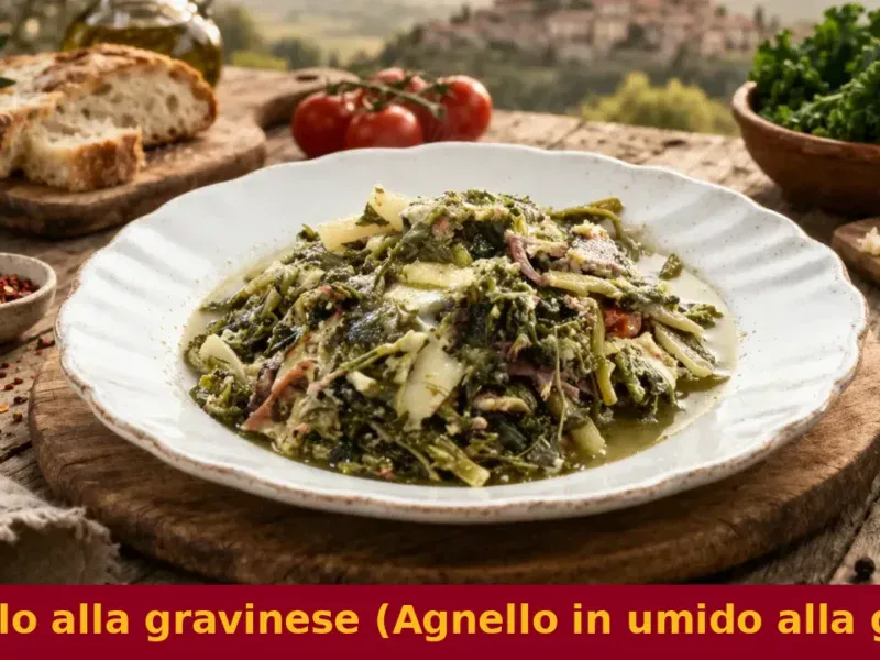 Agnello alla gravinese (Agnello in umido alla gravinese)