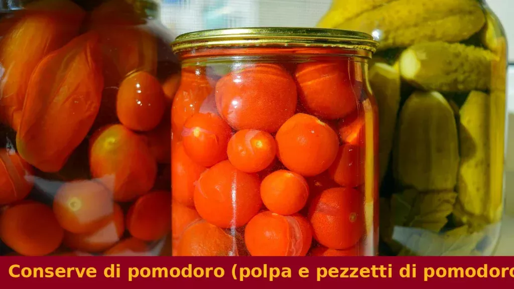 Conserve di pomodoro (polpa e pezzetti di pomodoro)