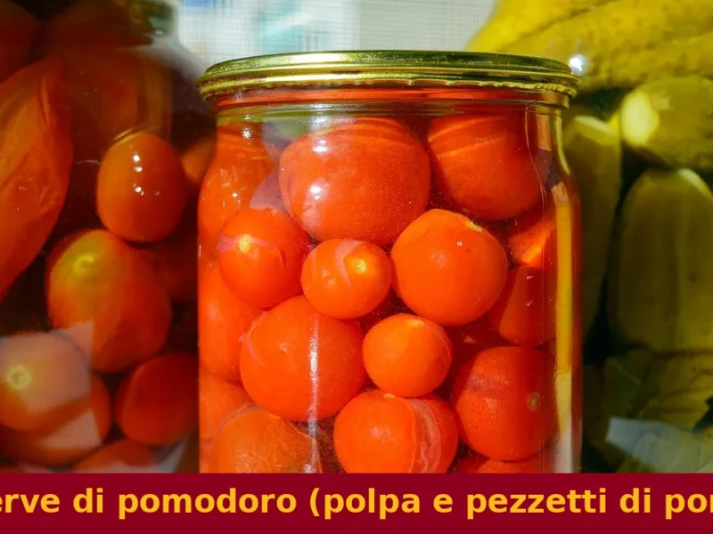 Conserve di pomodoro (polpa e pezzetti di pomodoro)
