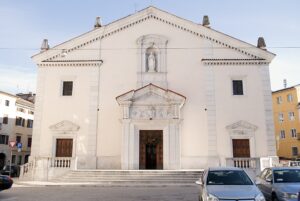 The Duomo of Gorizia, Italy; view of the facade.