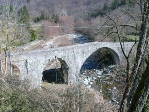  — Ponte medievale presso il torrente Gottero, Sesta Godano, Liguria, Italy