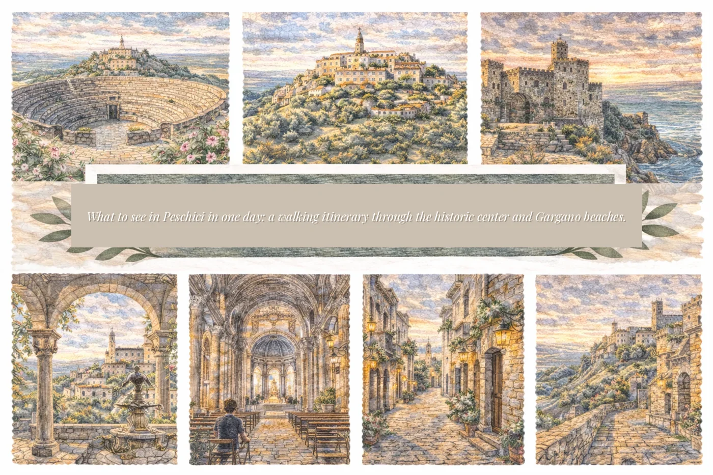 Cosa vedere a Peschici in un giorno: itinerario a piedi tra centro storico e spiagge del Gargano